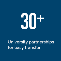 30+ university transfer partners